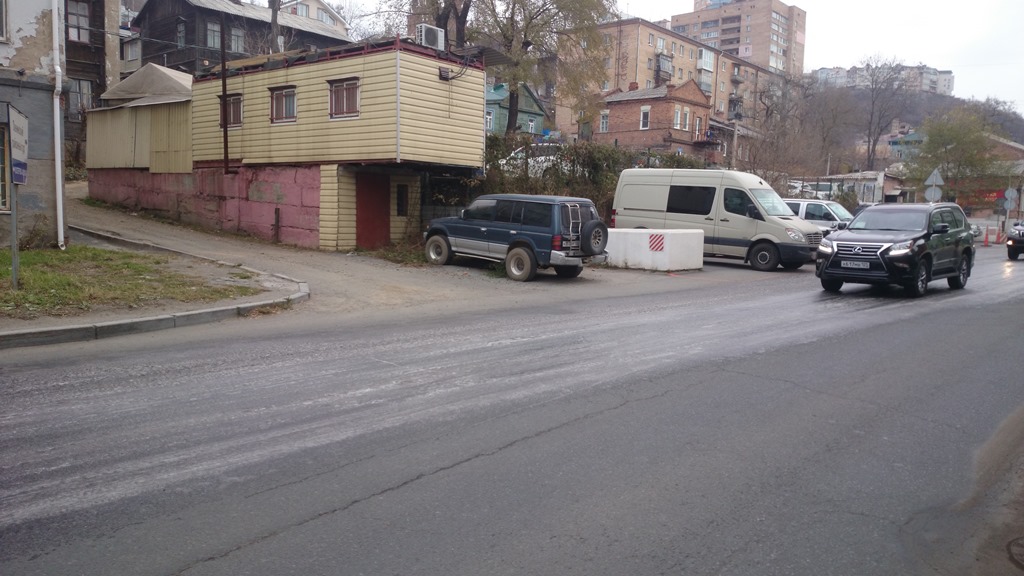 Гололед начался во Владивостоке до первого снега 