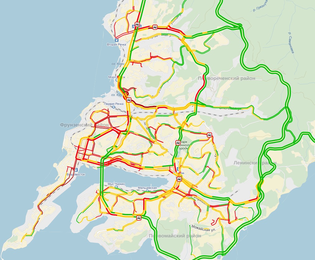 Пробки владивосток сейчас