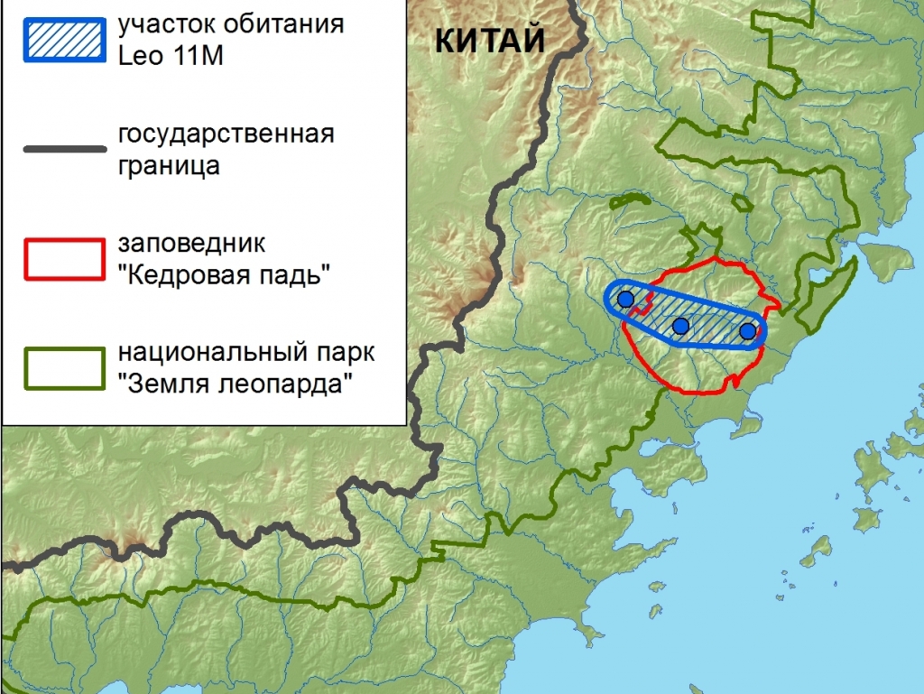 Карта заповедников приморского края