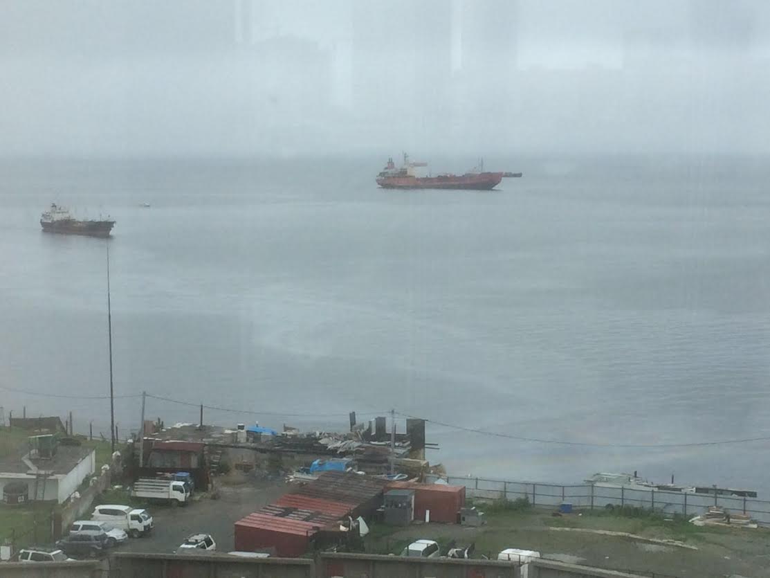 Нефтяное пятно на Эгершльде очевидец Сергей