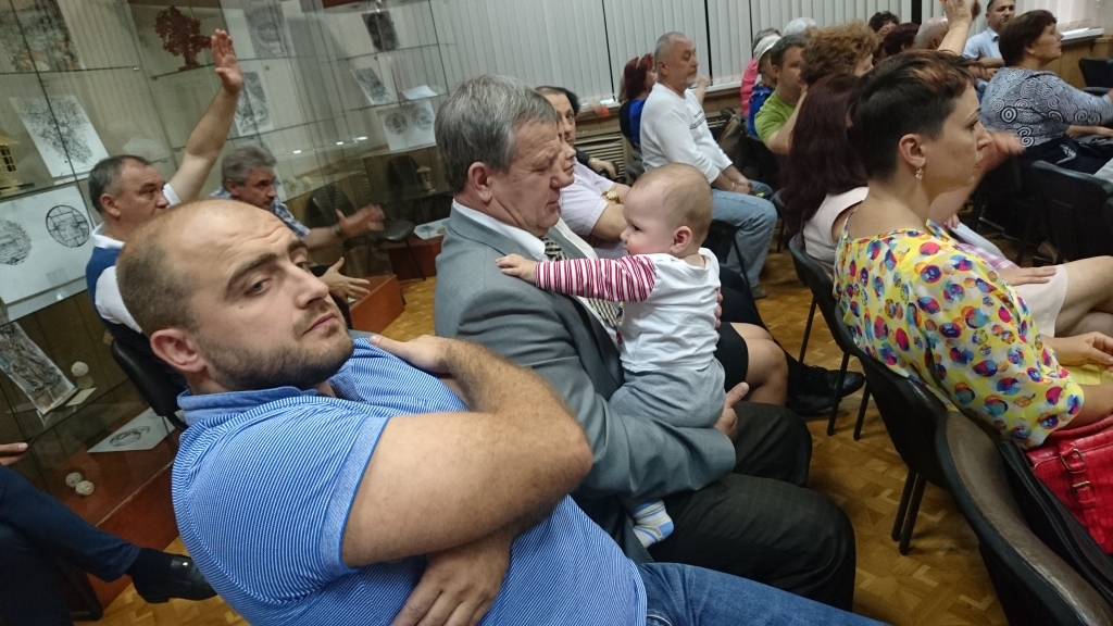 Собрание РППС. Давид Губарь, Александр Плотников (слева направо)