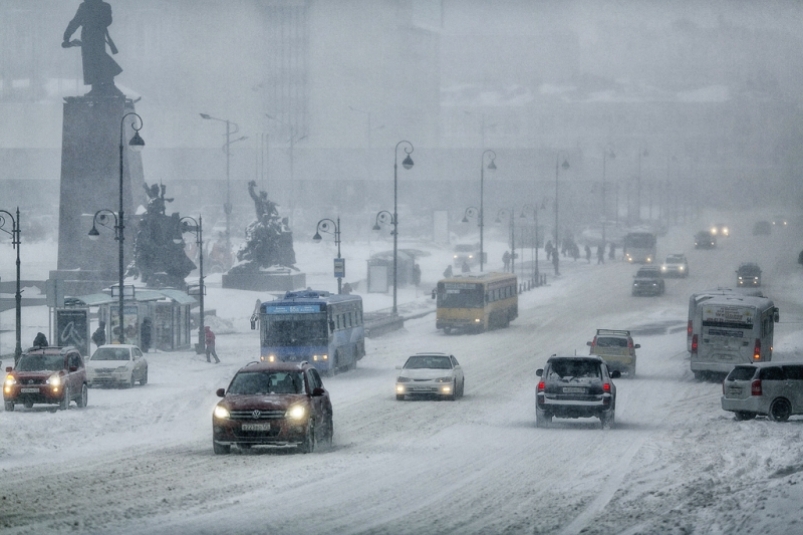 Точное время затяжного мокрого снегопада во Владивостоке - даты, время