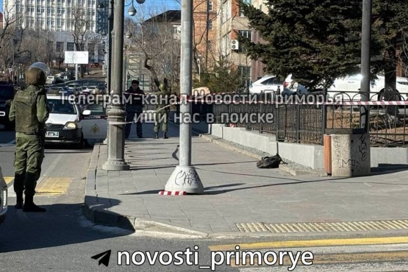 Стали известны подробности оцепления в центре Владивостока – кадры