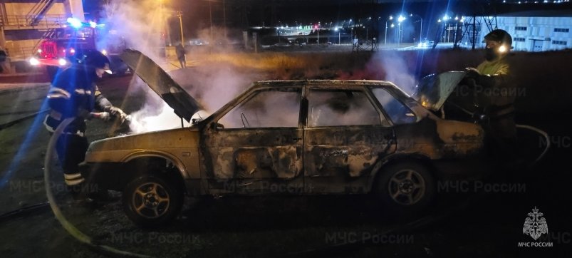 На улице Пихтовая в Братске сгорел автомобиль