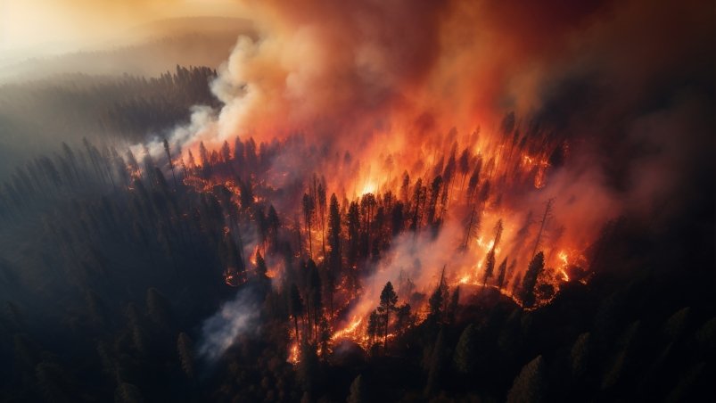 В Хабаровском крае площадь лесных пожаров увеличилась
