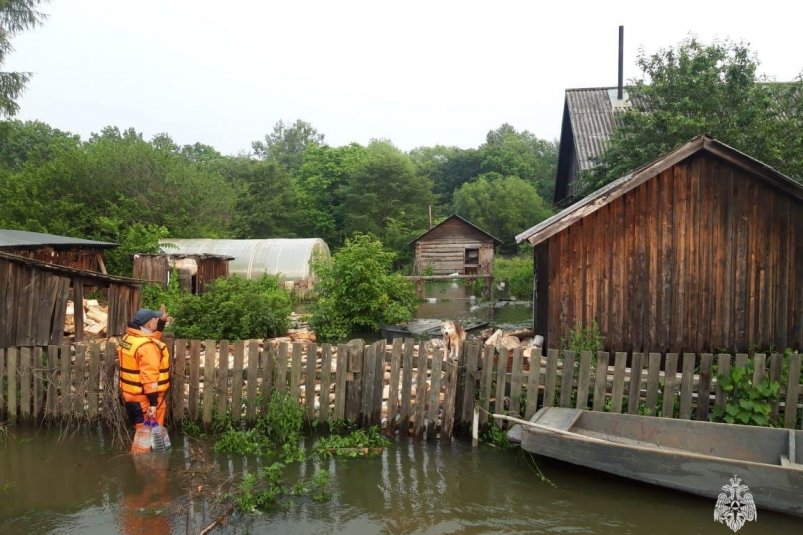 В Хабаровском крае вода ушла из жилых домов в зоне паводка