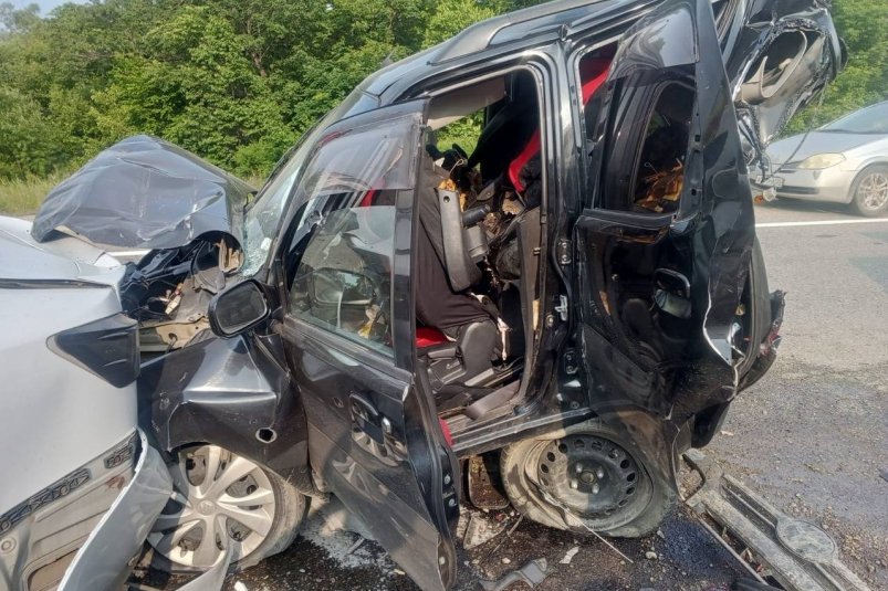 В Надеждинском районе произошла авария с участием четырех автомобилей