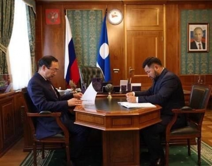 Глава республики Айсен Николаев провел рабочую встречу с Евгением Григорьевым