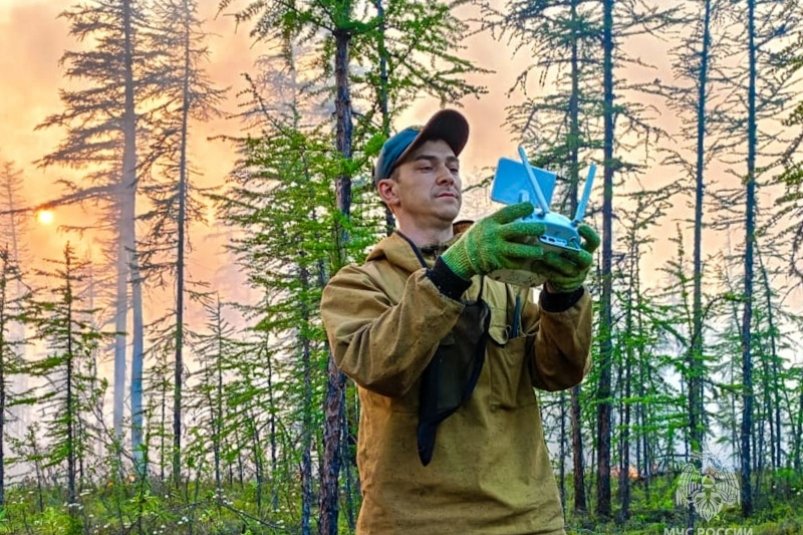 Свыше 18 тысяч горящего леса ликвидировано за сутки в Якутии
