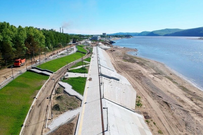 В Комсомольске-на-Амуре завершится досрочное строительство набережной