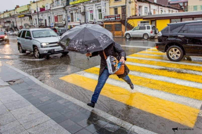 В воскресенье в Приморье ожидается дождь