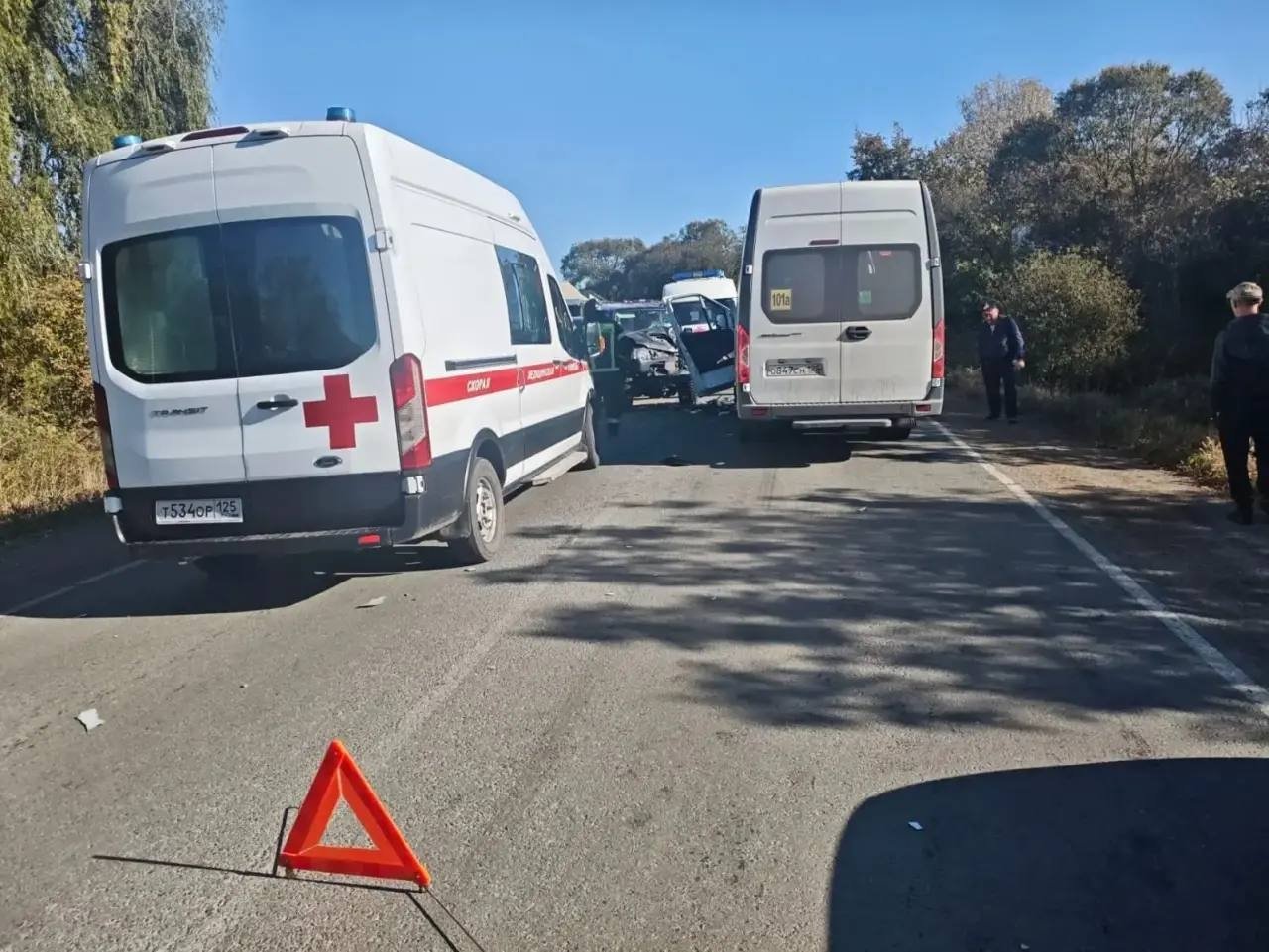 Три человека пострадали в ДТП с автобусом на дороге Шкотово — Партизанск пресс-служба полиции Приморского края